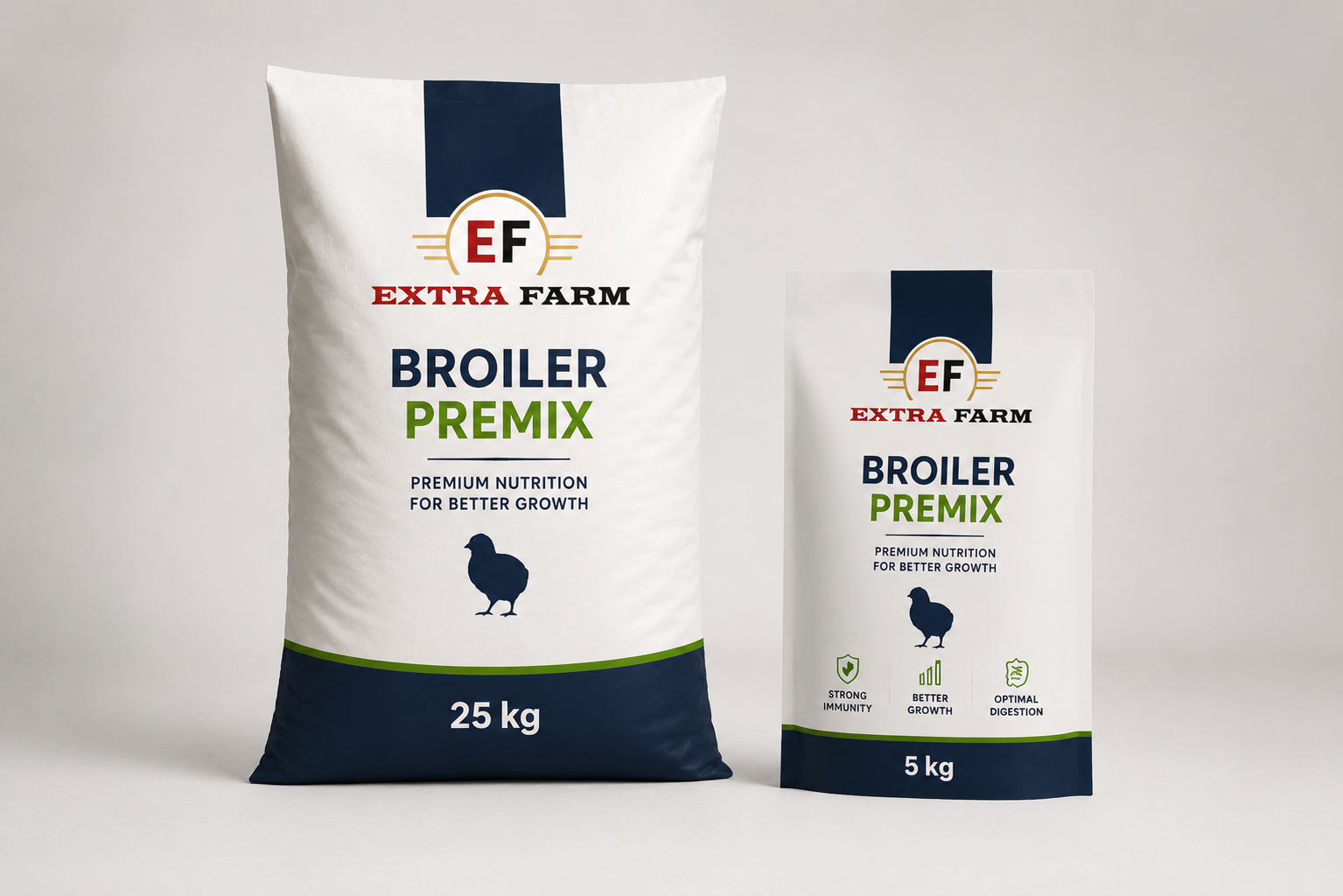 broiler premix for chicks broiler premix with chicks and feed packaging