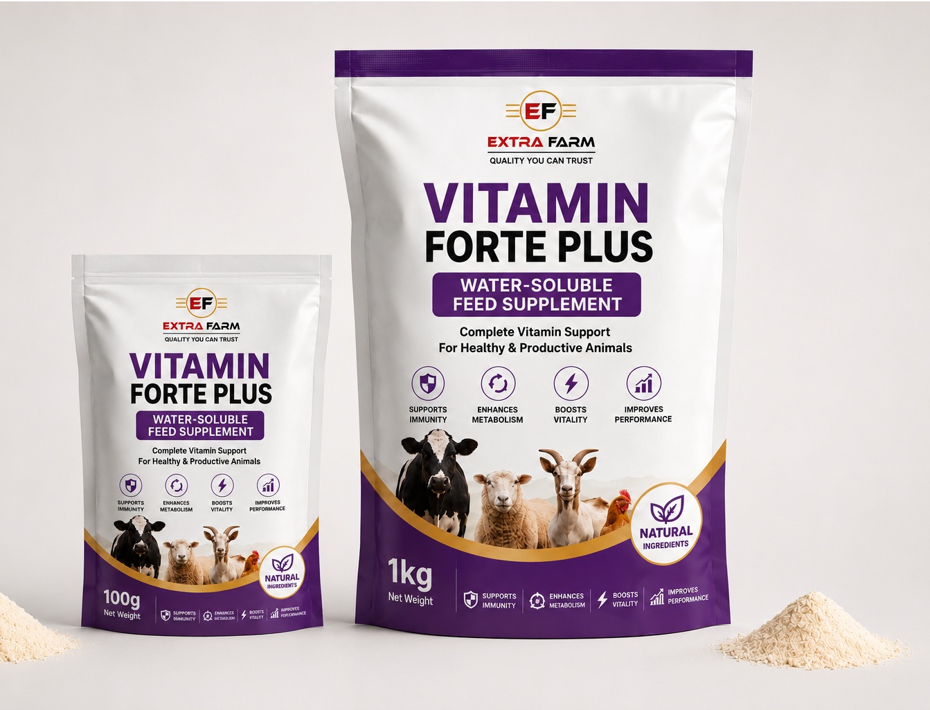 Vitamin Forte – Animal Nutrition Supplement Vitamin Forte feed supplement for livestock – Extra Farm Albania