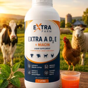 Extra A D3 E Niacin liquid supplement for farm animals
