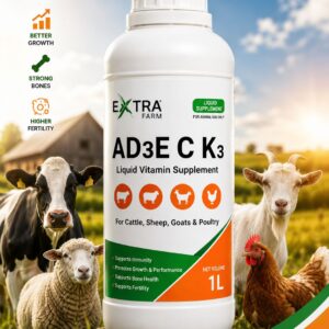 Liquid vitamin supplement AD3E+C+K3 for farm animals