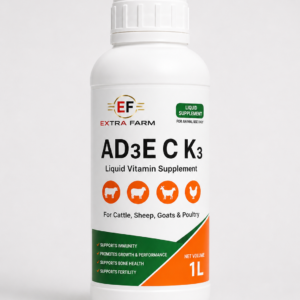 Liquid vitamin supplement AD3E+C+K3 for farm animals