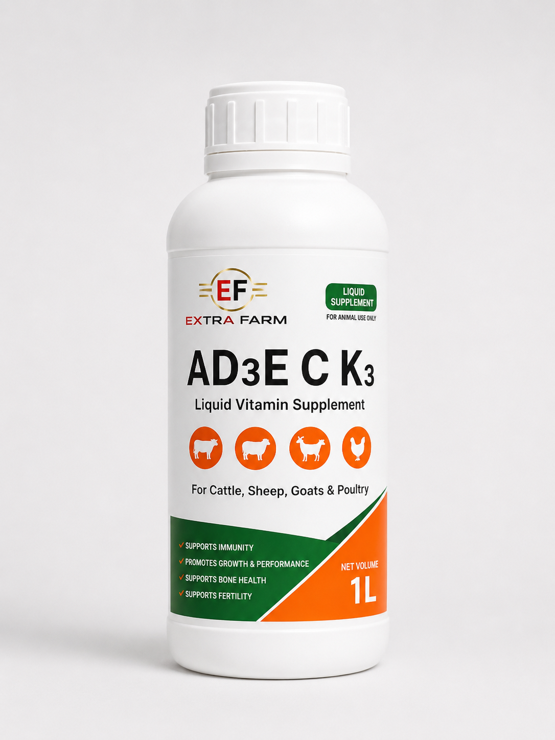 AD3E+C+K3 Liquid Vitamin Supplement Liquid vitamin supplement AD3E+C+K3 for farm animals