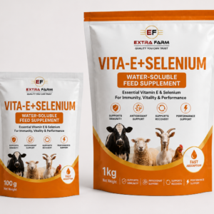 Vita E Selenium water soluble supplement for livestock