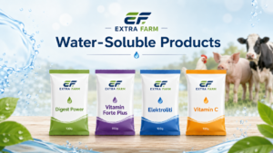 Water-Soluble Products by Extra Farm with 100g sachets for livestock nutrition